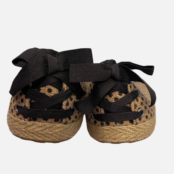 UGG Polka Dot Bow Indah Burlap Slip On Flats Shoes Women's size 8.5 - Picture 6 of 10